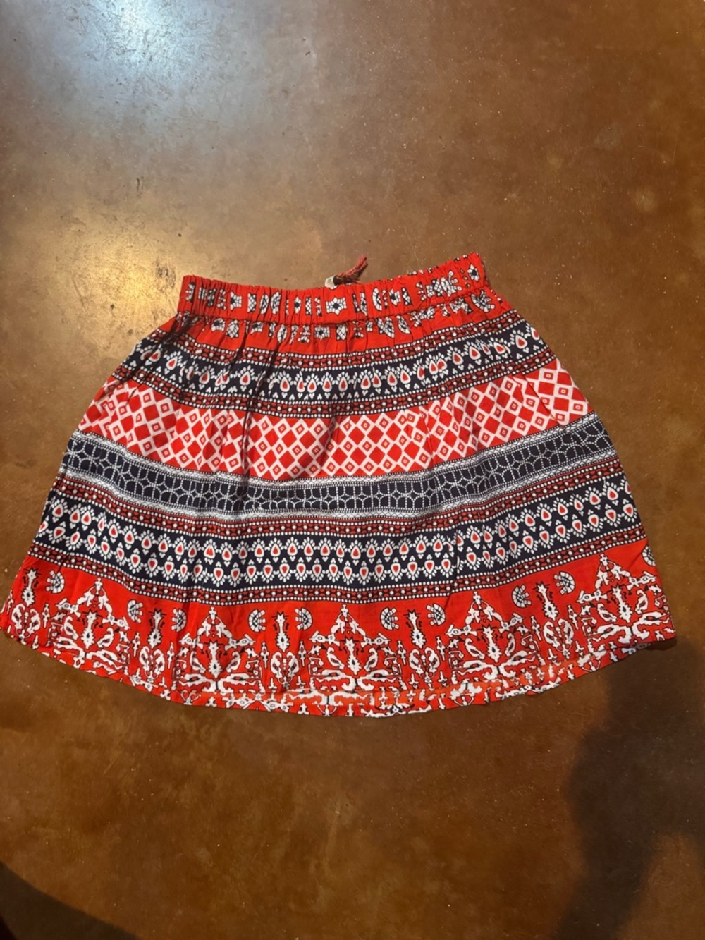NWT Raja Red Patterned Skirt - Picture 2 of 2